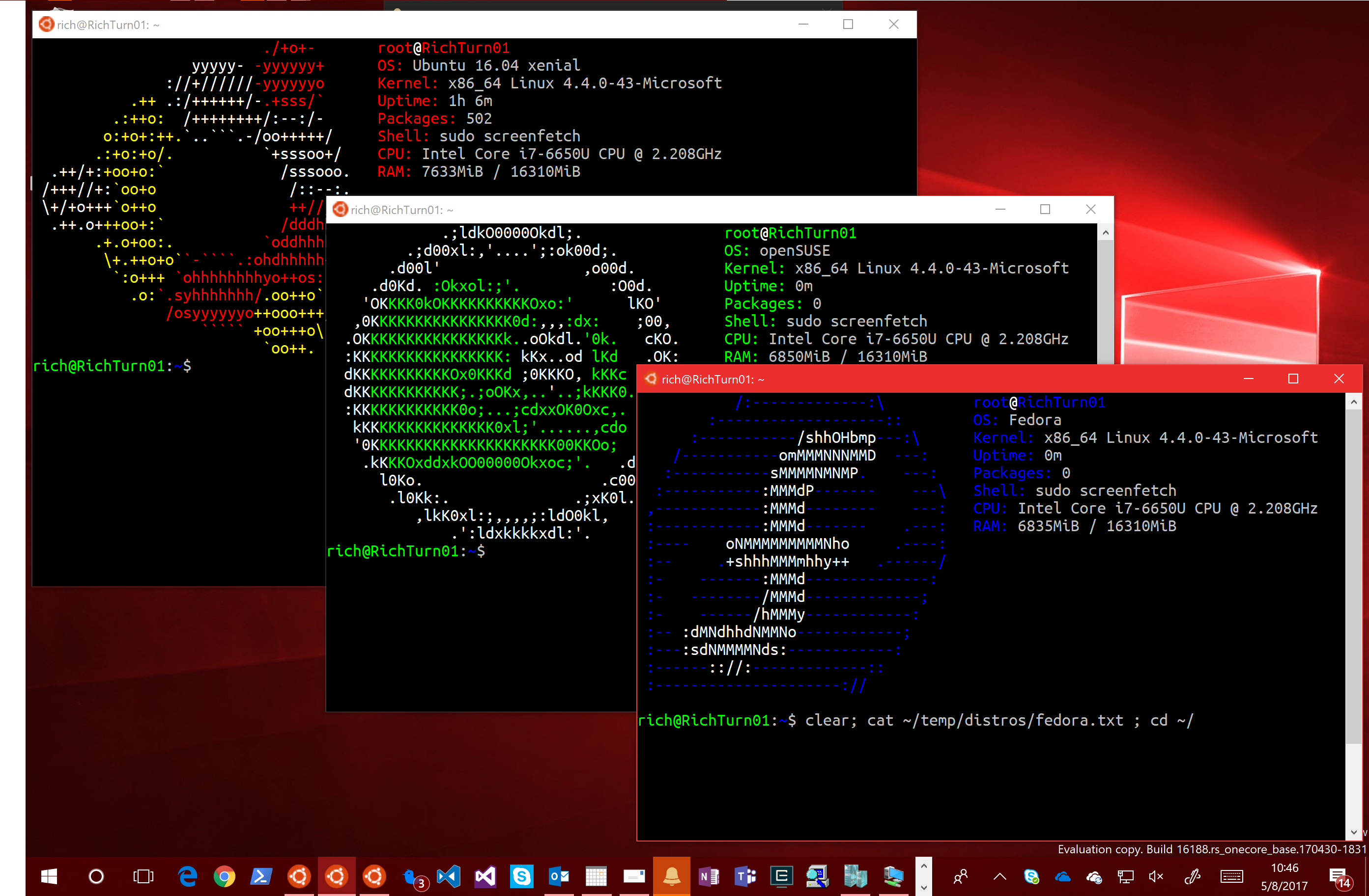 Install subsystem linux for windows